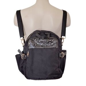 Sol and Selene Next Level Snakeskin Trim Backpack Indie Sleeze Moto Bikercore